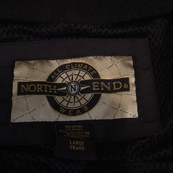 US Rowing Men’s Full-Zip Fleece Jacket, Black - Picture 4 of 4